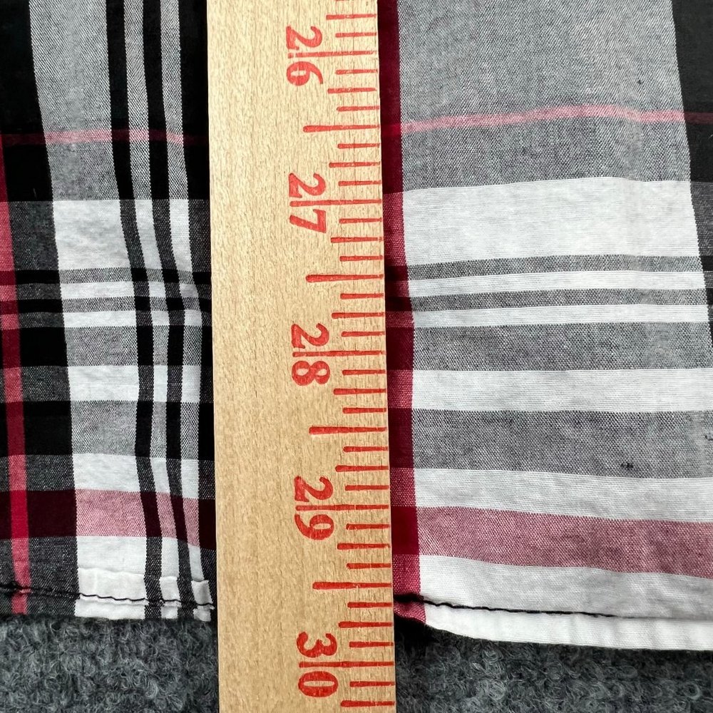 Panhandle Slim Shirt Adult Extra Large Red Black Pearl Snap Western Mens * - Picture 15 of 15